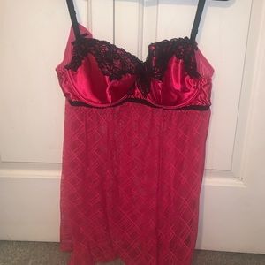 pink baby doll top size 18/20